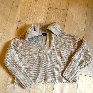 Vici cropped beige sweater
